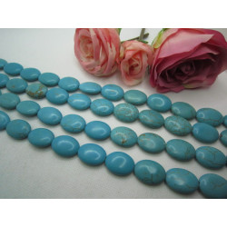 PERLES TURQUOISE OVALE 18X24MM