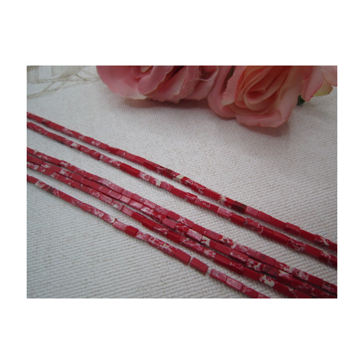 JASPE IMPERIAL RECTANGLE 2x4MM ROSE