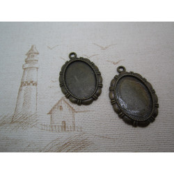 SUPPORTS CABOCHONS 29X41 MM BRONZE