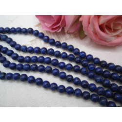 perles Marbre bleu 8MM