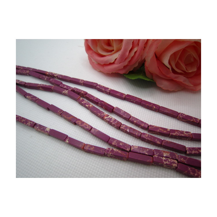 JASPE IMPERIAL RECTANGLE 4x13MM VIOLET